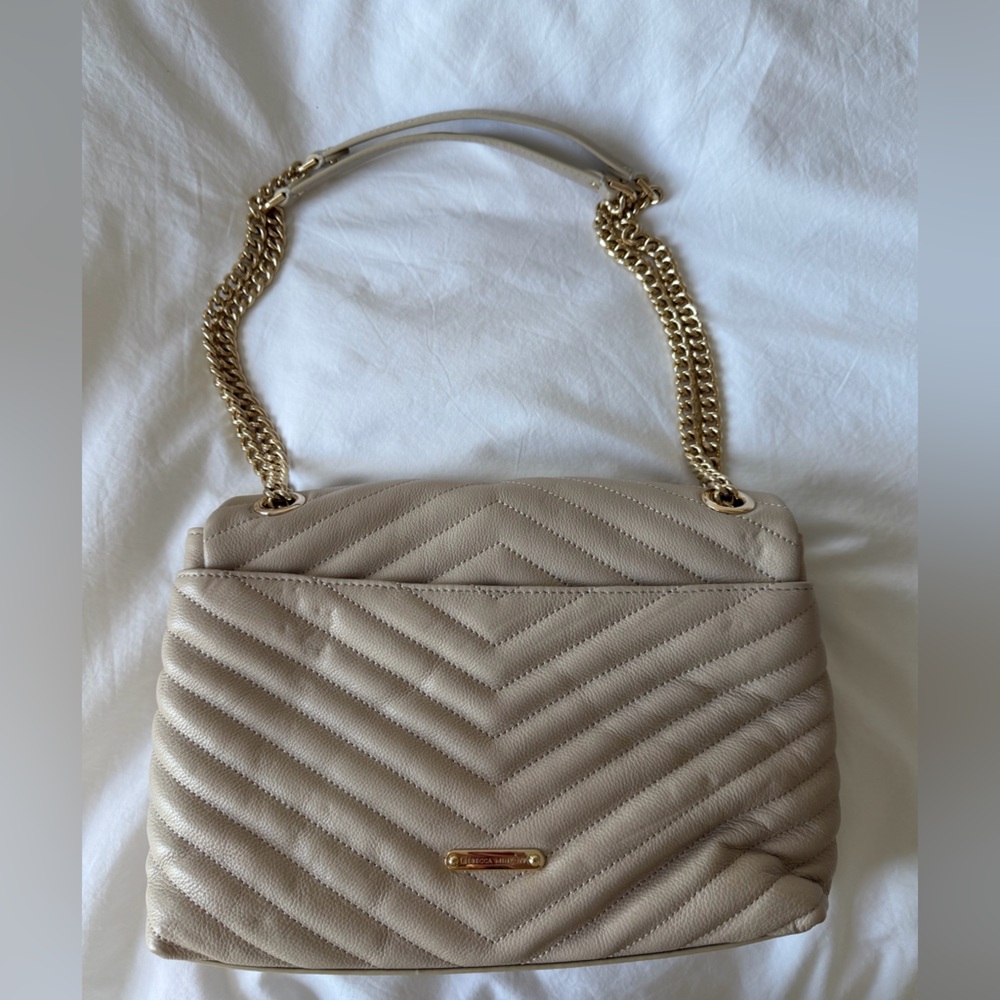 Rebecca Minkoff Cream Quilted Shoulder Bag - Picture 4 of 6
